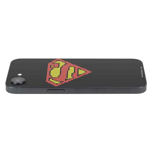 DC Comics Superman Logo Pixels iPhone 16e Skin